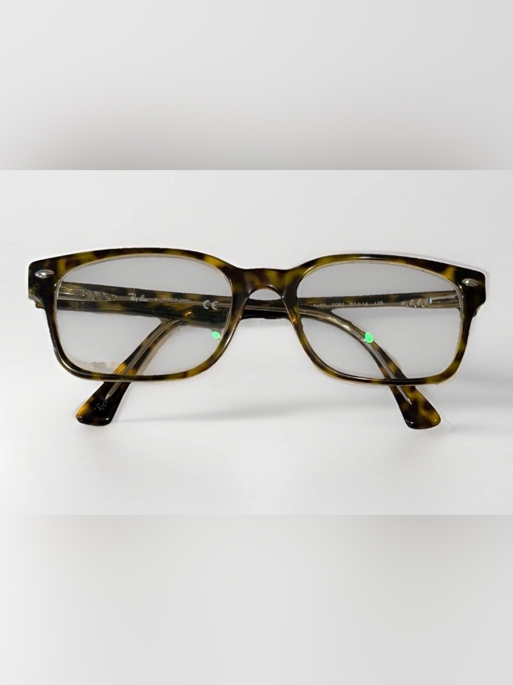 Ray-Ban RB5286 5082 Tortoise Rectangular Eyeglasses Frames 51-18 135 Unisex